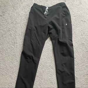 Figs Yola Scrub Bottoms- Black Medium Tall